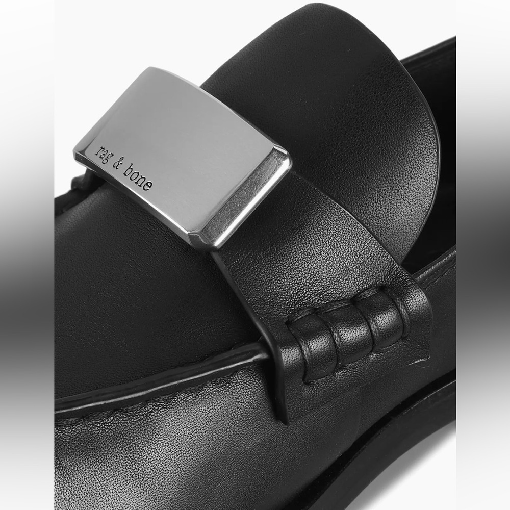Rag & Bone ICONS Canter Leather Loafers - 37, 6.5-7 - Picture 4 of 10